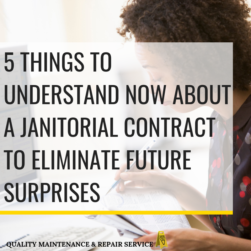 Understanding your janitorial service contract