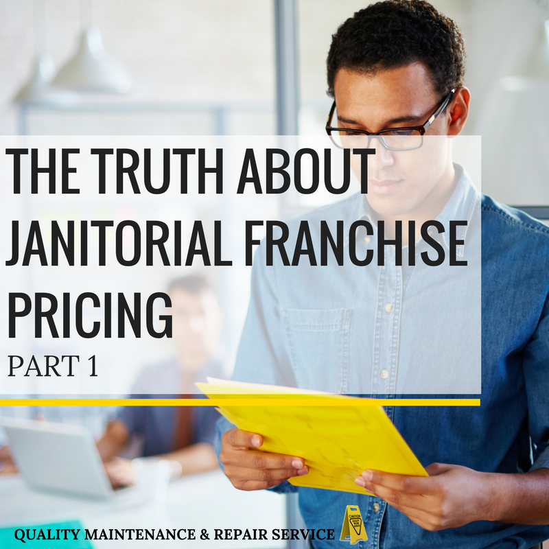 Property manager reviewing a janitorial service quote jacksonville.